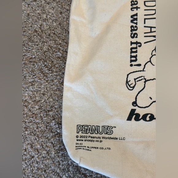 Peanuts Snoopy Canvas Tote Bag - Picture 3 of 6